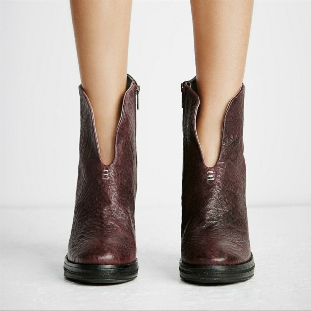 Free People burgundy NEW BOOTIES